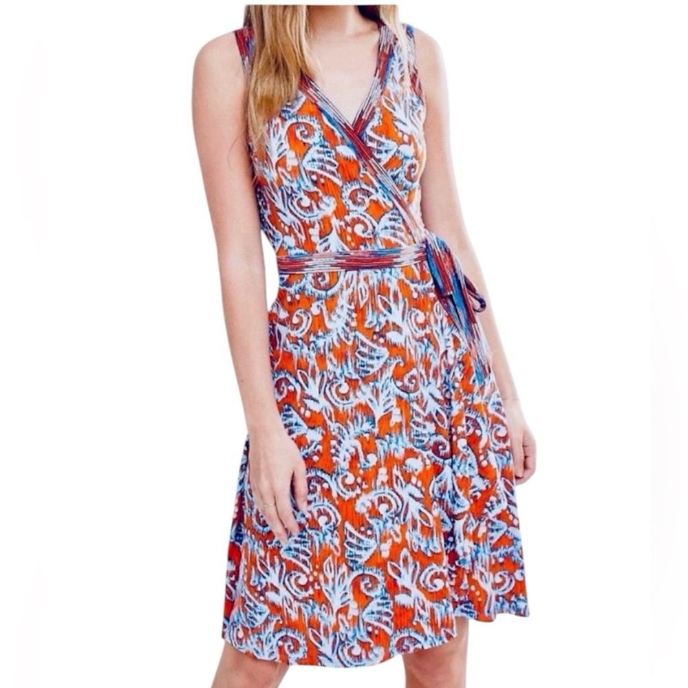BCBG MaxAzria Hallee Wrap Dress Sleeveless Size S